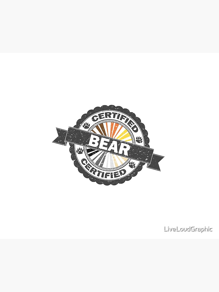 Certified Bear Stamp by LiveLoudGraphic