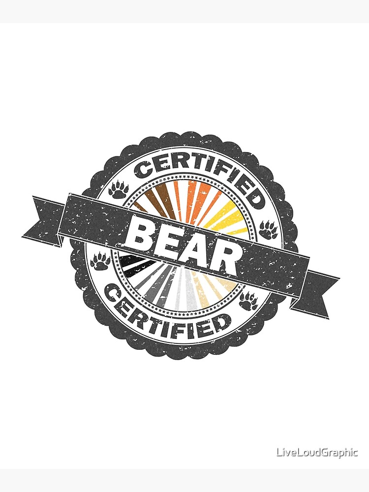 Certified Bear Stamp by LiveLoudGraphic