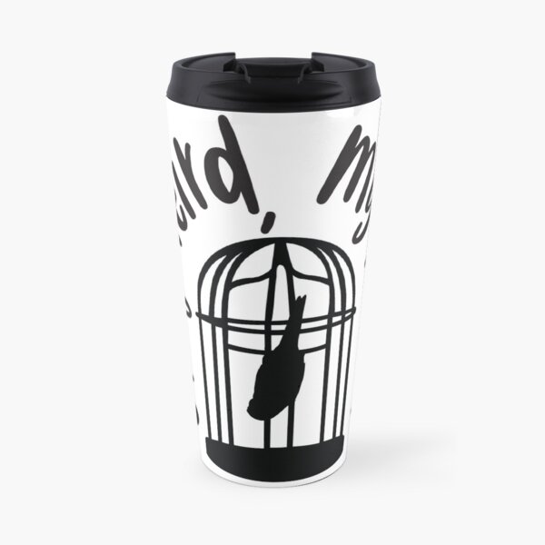 Stay Weird Black Travel Mug