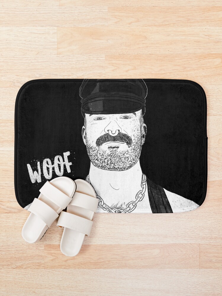 Alternate view of Woof (Ink) Bath Mat