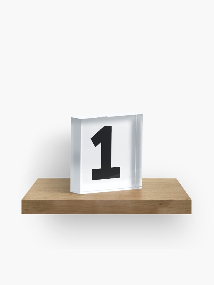 Number “1” Acrylic Block for Sale by m