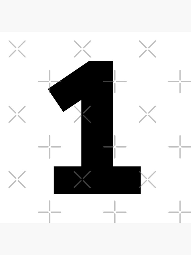 Number “1” Poster for Sale by m------ | Redbubble