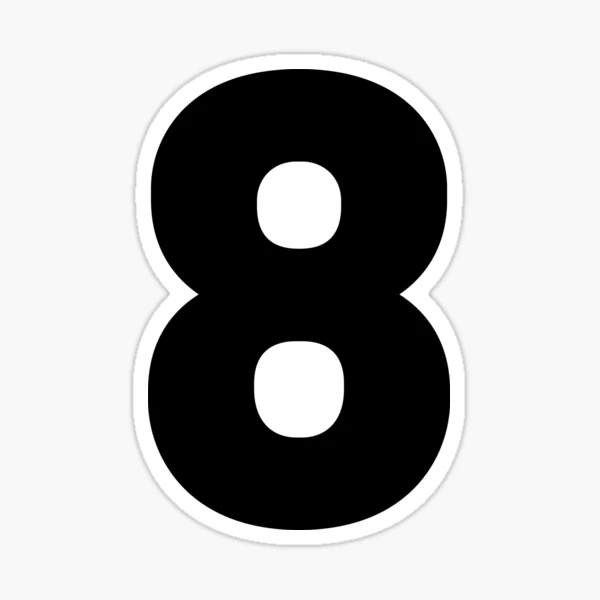 Small Number 8 - Black