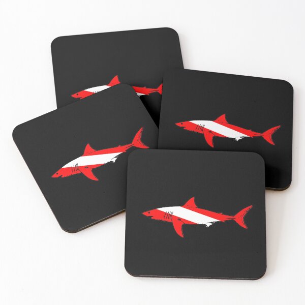 Item preview, DIVE Shark Diver Down Flag Scuba Diving Men or Women designed and sold by TmoT.