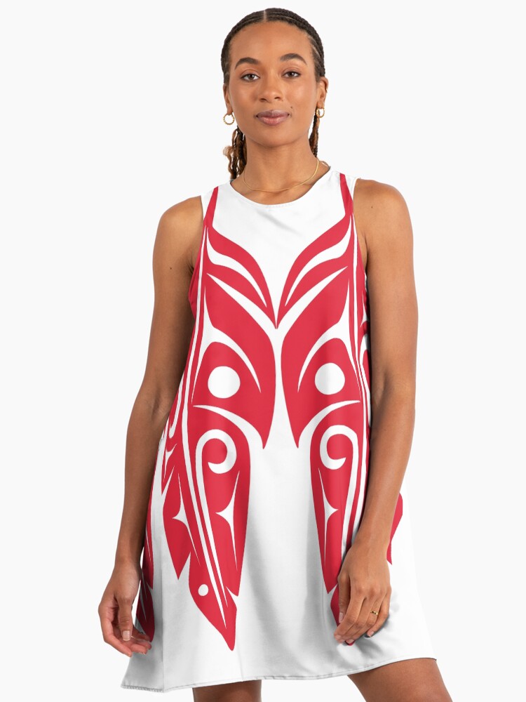 Four Red Feathers" A-Line Dress for Sale by LNeel | Redbubble Four Red Feathers" A-Line Dress for Sale by LNeel | Redbubble