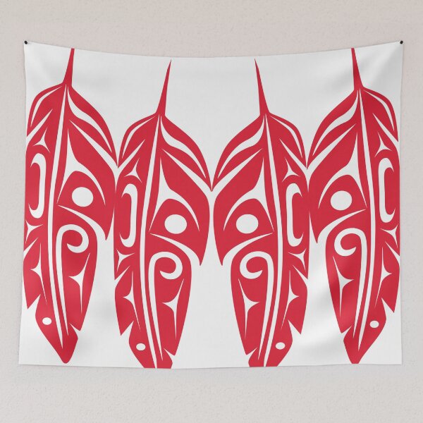 Item preview, Four Red Feathers designed and sold by Lou-ann Neel.