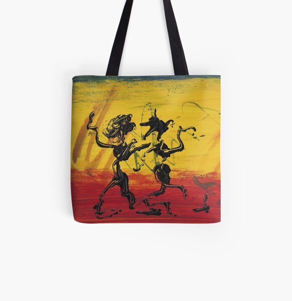 Dance Art Dancing Couple XII Allover-Print Tote Bag