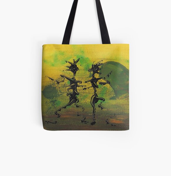Dance Art Dancing Couple IX Allover-Print Tote Bag