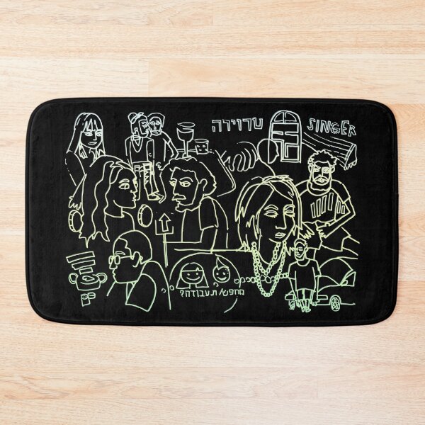 Item preview, Cool Dudes Funky Gel Aviv Travel Doodle designed and sold by badlydrawnbabe.