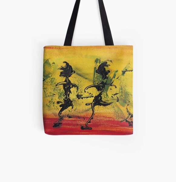 Dance Art Dancing Couple VIII Allover-Print Tote Bag