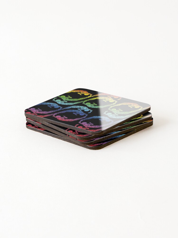Thumbnail 4 of 5, Coasters (Set of 4), Pride Infinity Pattern designed and sold by danceink.