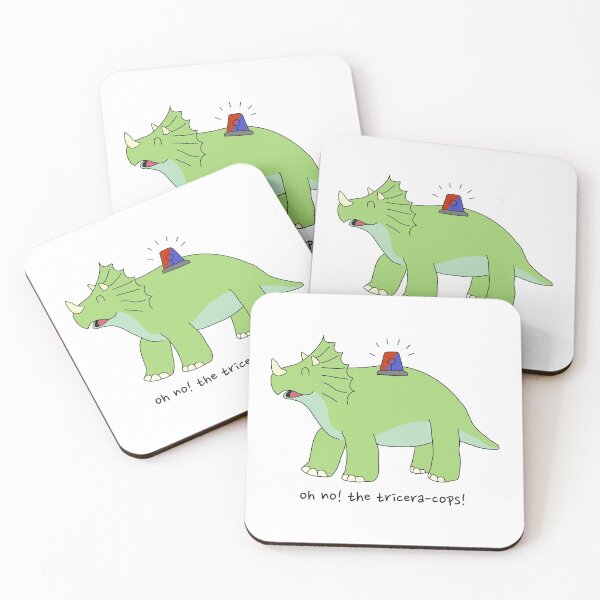 Item preview, Oh no! The tricera-cops designed and sold by MorvenLucky.