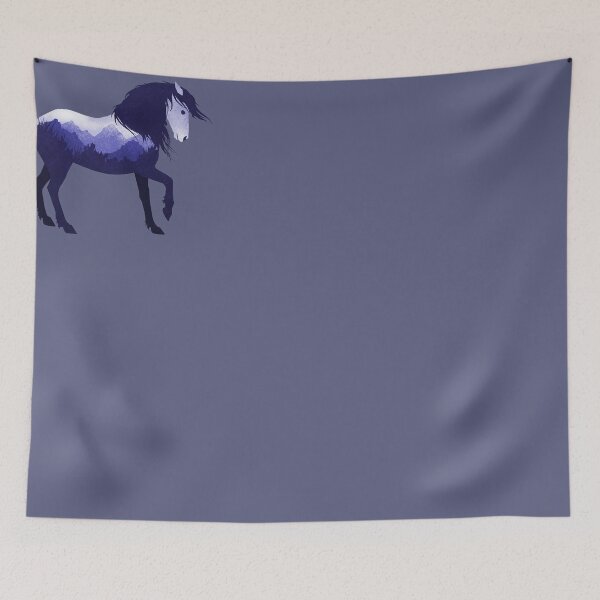 Item preview, Dramabite Wild Horse Mustang Equine Double Exposure Wildlife Animal designed and sold by dramabite.