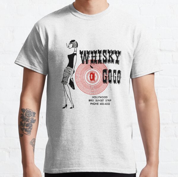 Whisky A Go-Go Vintage Poster Restoration | Digital Painting | Retro Band | Gig Poster Classic T-Shirt