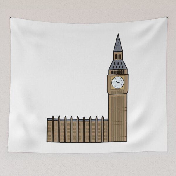 Item preview, Big Ben Cartoon London England Tower designed and sold by obviouslogic.
