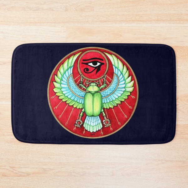 Item preview, Winged Scarab Holding Sun Disk Eye Of Ra designed and sold by Cleave.