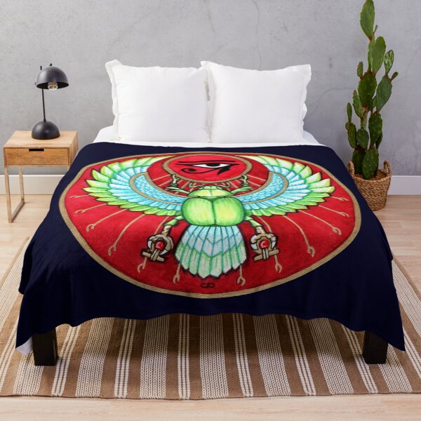 Item preview, Winged Scarab Holding Sun Disk Eye Of Ra designed and sold by Cleave.