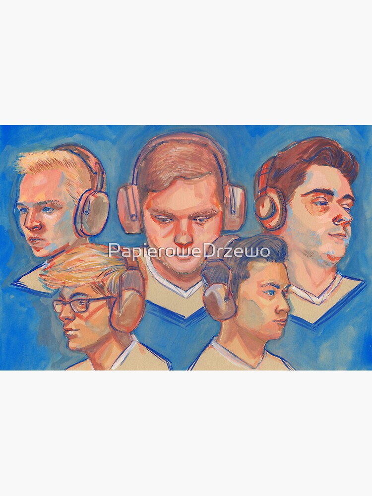 "Team Liquid Gouache" Sticker for Sale by PapieroweDrzewo Redbubble