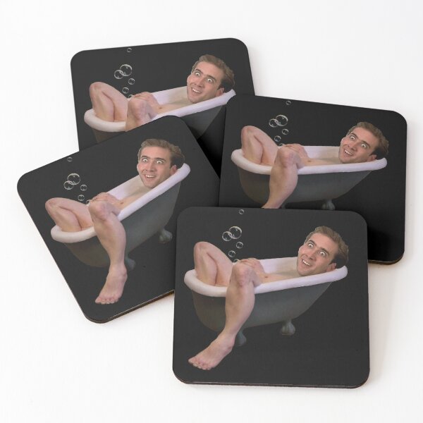 Item preview, Nicholas Cage taking a bath designed and sold by Babyfishbrain.