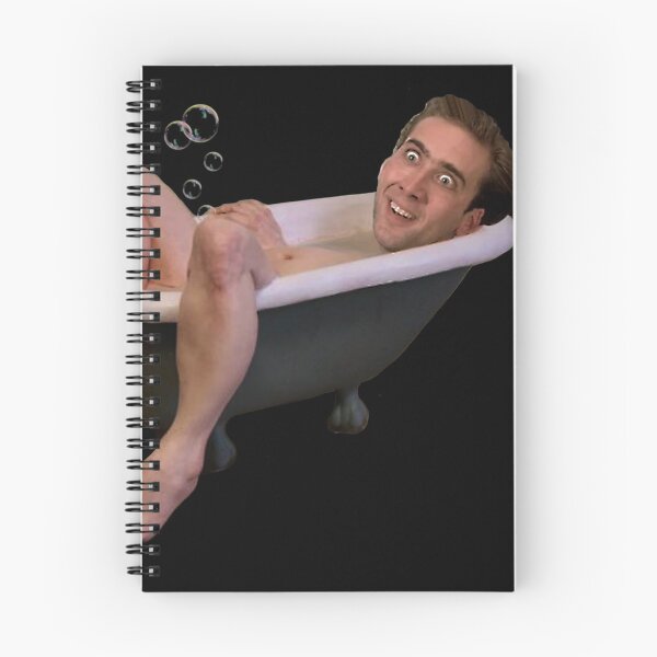 Item preview, Nicholas Cage taking a bath designed and sold by Babyfishbrain.