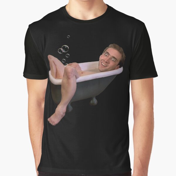 Item preview, Nicholas Cage taking a bath designed and sold by Babyfishbrain.
