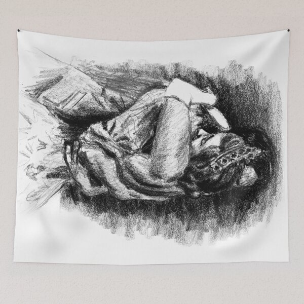 Item preview, Someone Holds Her Safe and Warm (Sketch) designed and sold by izloveshorses.