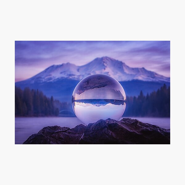 My Crystal Ball sees Mt. Shasta Photographic Print