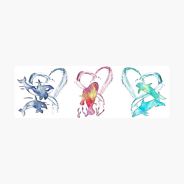 Trio D'Amour de Mer Photographic Print