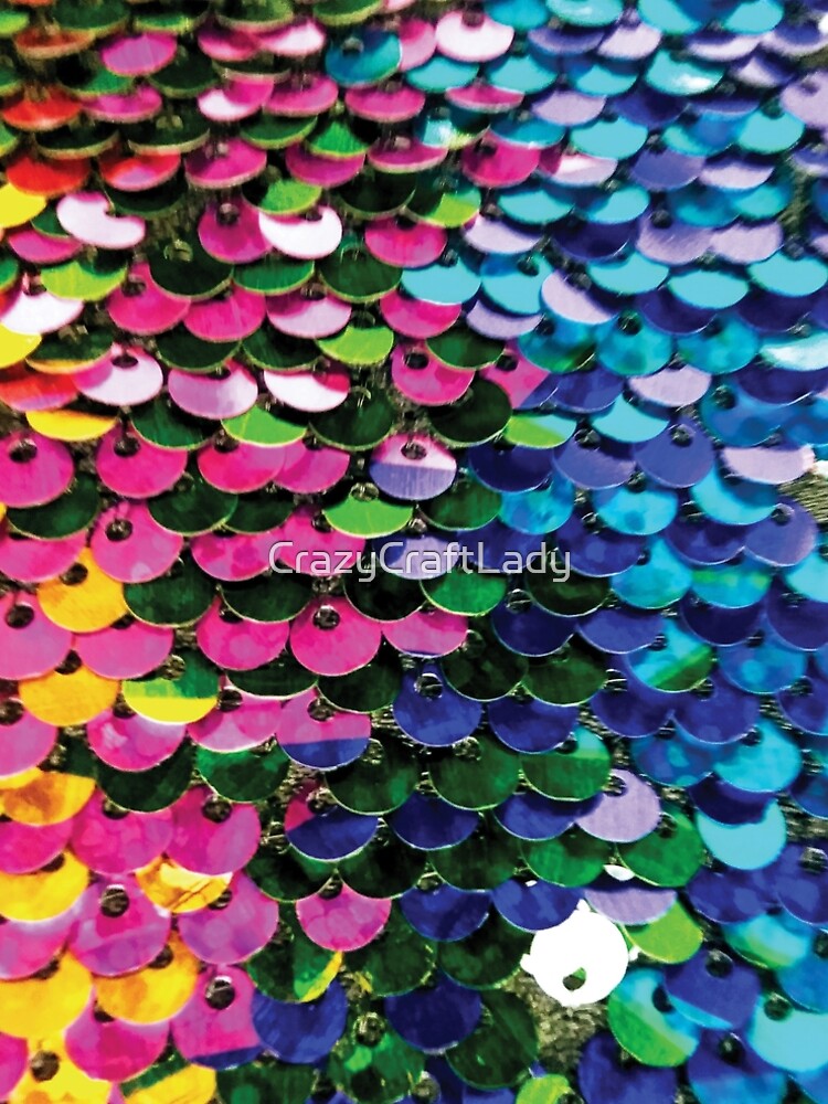 Multi-Colored Sequins  by CrazyCraftLady