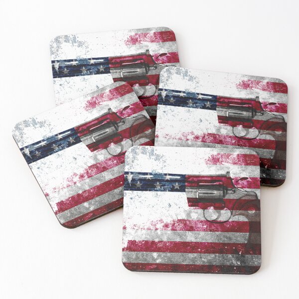 Item preview, Colt Python 357 Mag On American Flag designed and sold by MolonLabeArt.