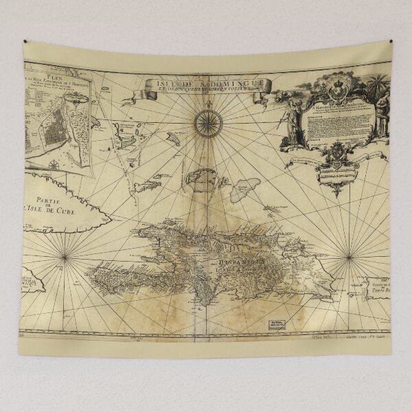 Item preview, Isle de S. Domingue et Débouquemens Circonvoisins (1724) designed and sold by allhistory.