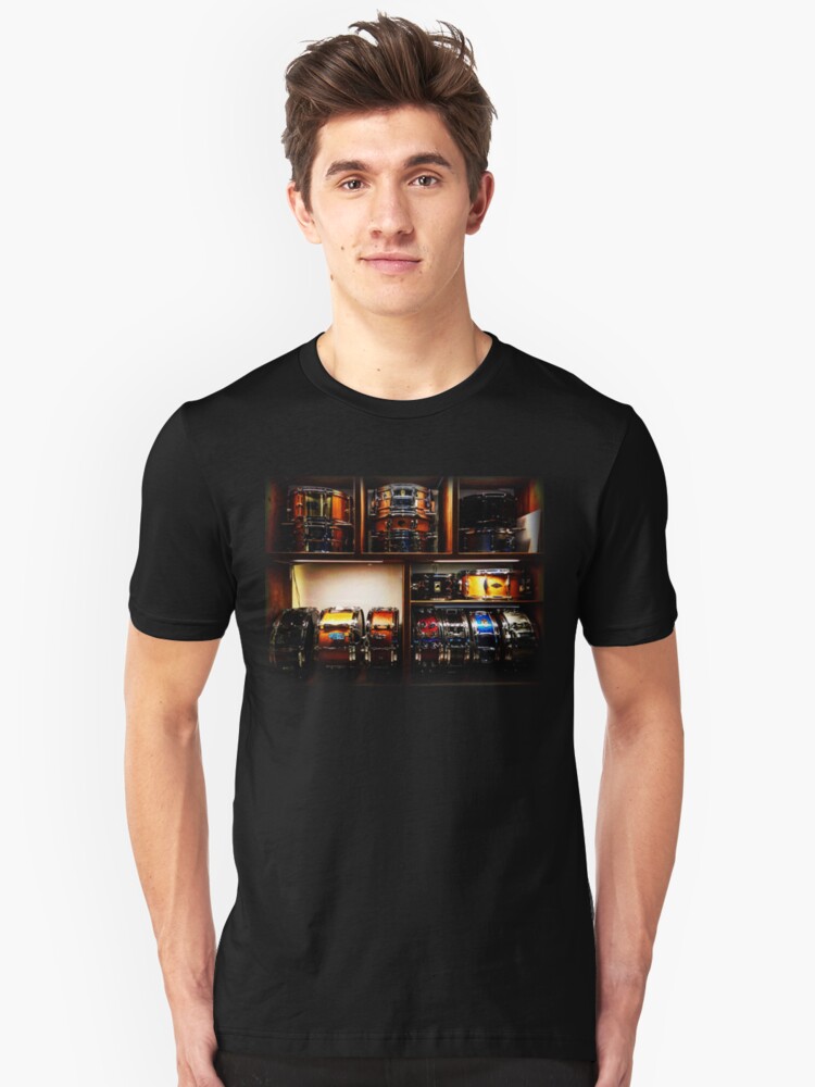 Alternate view of Pretty Snare Drums All In A Row Slim Fit T-Shirt