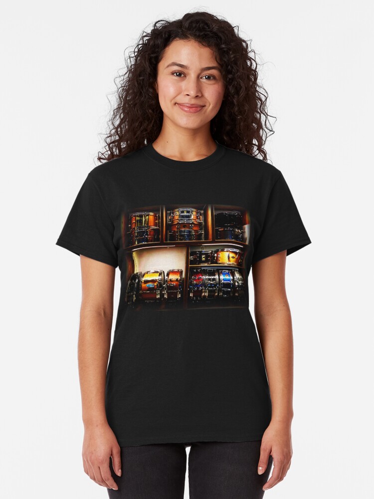Alternate view of Pretty Snare Drums All In A Row Classic T-Shirt
