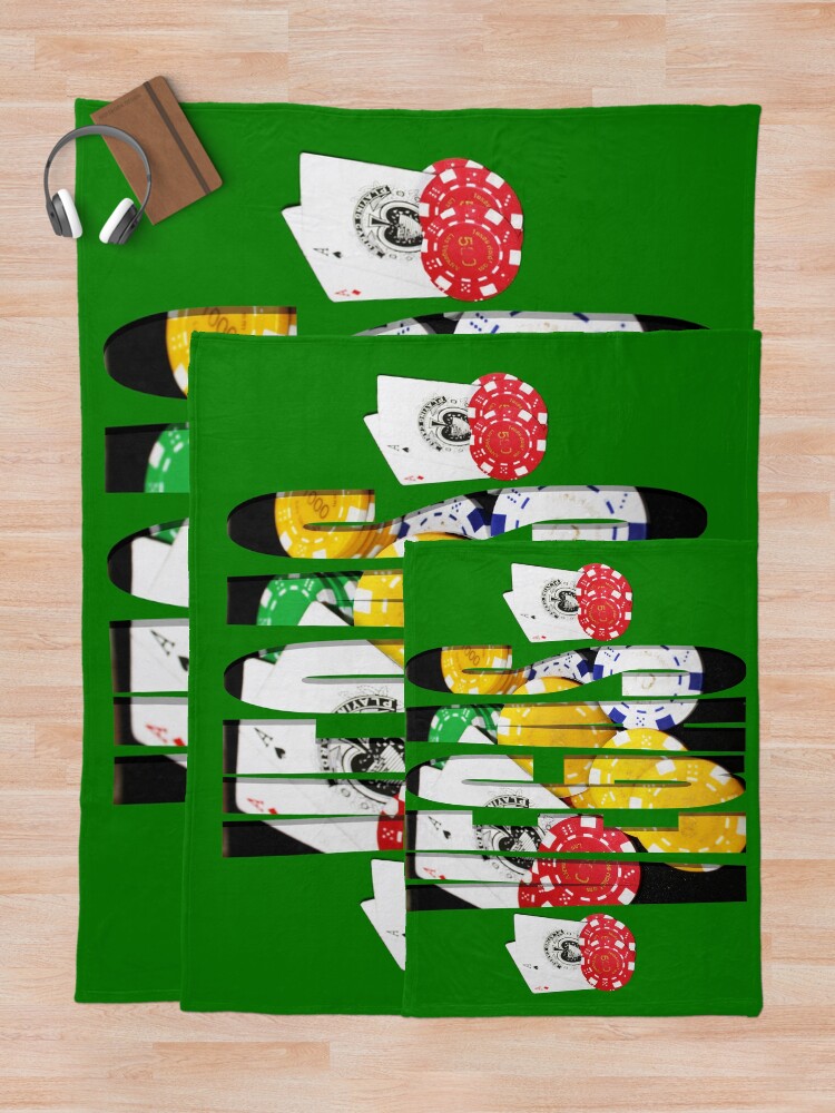 "VEGAS Aces and Poker Chips" Throw Blanket for Sale by Gravityx9