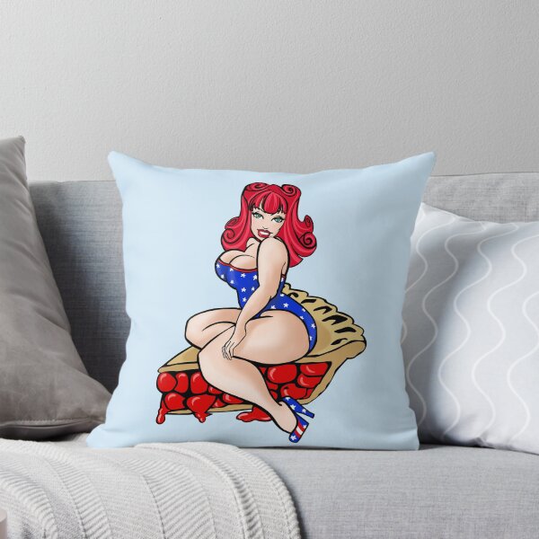 Item preview, Miss American Pie Red White And Blue Patriotic Pinup designed and sold by BunnyThePainter.