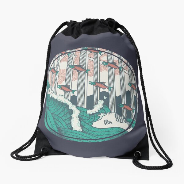 Upstream Drawstring Bag