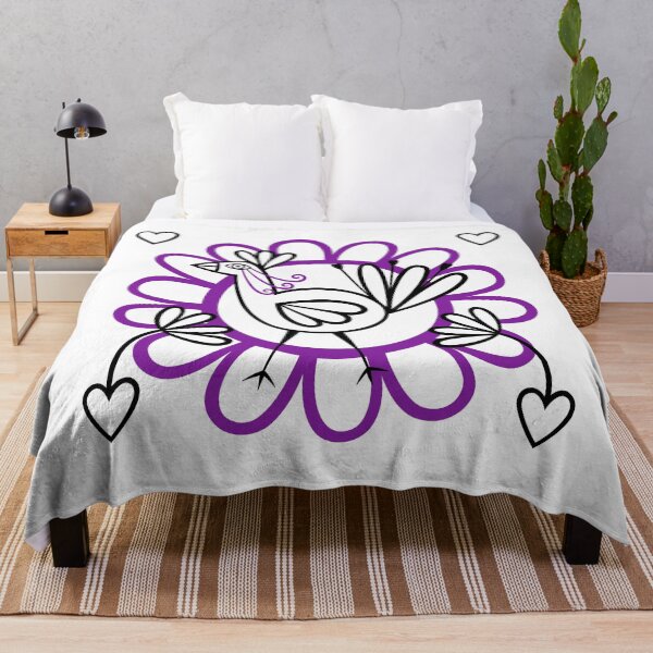 Item preview, Original Exotic Love Bird Design (black and purple) designed and sold by wariana.