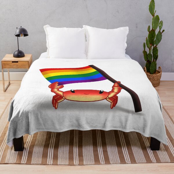 Item preview, Cute crab lgbt pride flag designed and sold by Maci-MC.