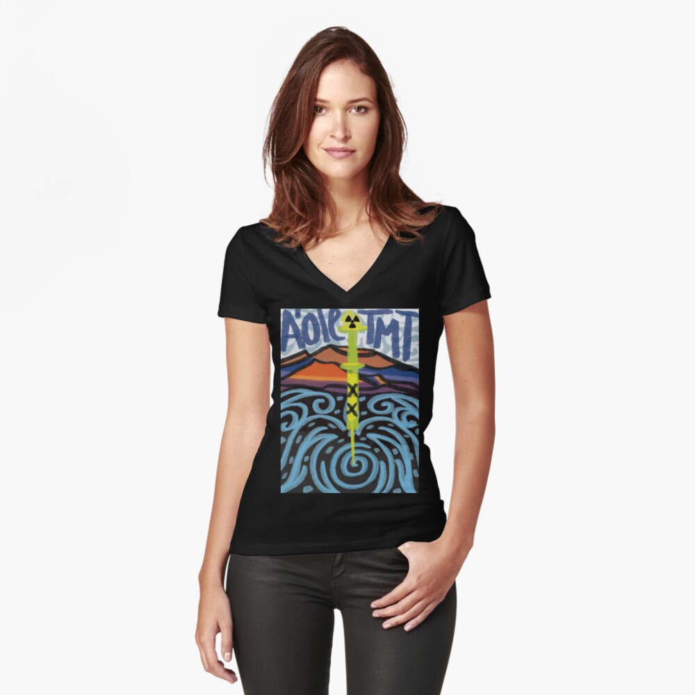 Item preview, Fitted V-Neck T-Shirt designed and sold by tinaschofield.