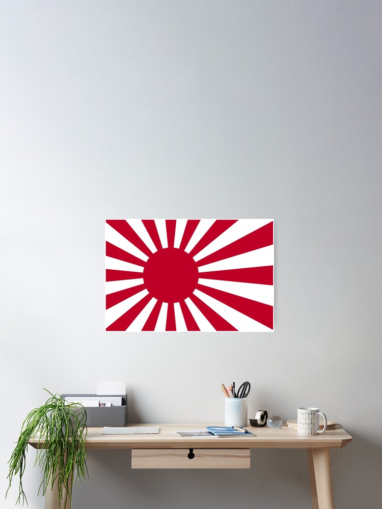 Rising Sun Flag 旭日旗 Poster For Sale By Tokyoflagstore Redbubble