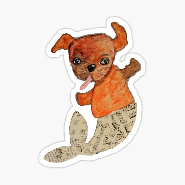 Mer-pup Sticker