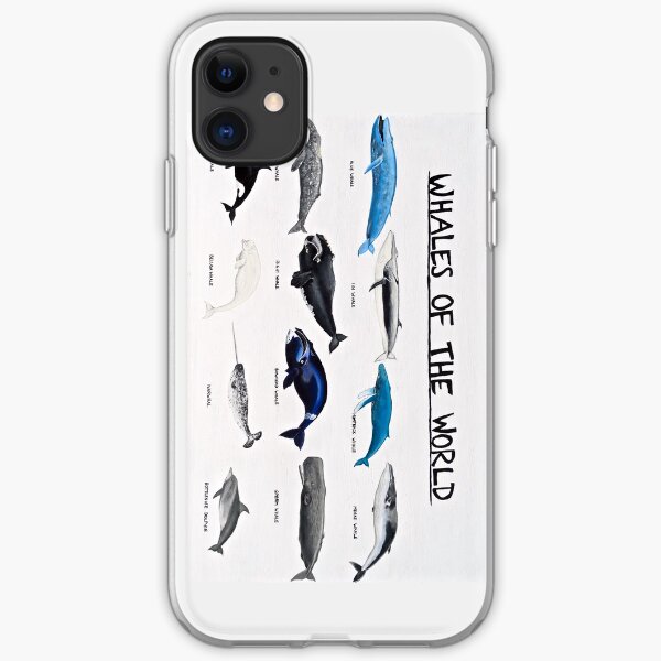 Whales Of The World Chart iPhone Soft Case