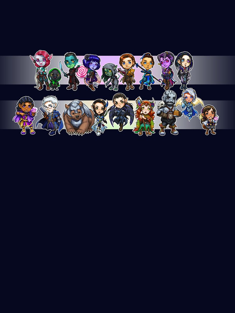 Thumbnail 7 of 7, Essential T-Shirt, Critrole Cuties (VM & M9) designed and sold by ghostfire.
