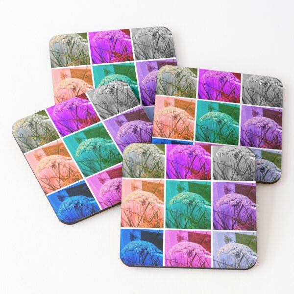 Item preview, Color Block Queen Annes Lace Collage designed and sold by The Rage Garden.
