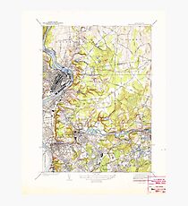 Massachusetts USGS Historical Topo Map MA Springfield North 352209 1938 31680 Photographic Print
