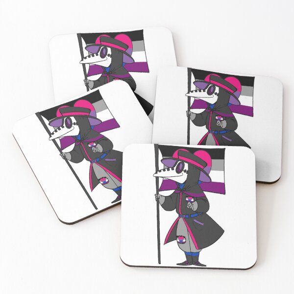 Item preview, Biromantic Asexual Pride Plague Doctor designed and sold by soodie.