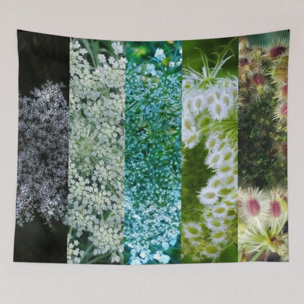 Item preview, Queen Annes Lace Vertical Slice Collage designed and sold by The Rage Garden.