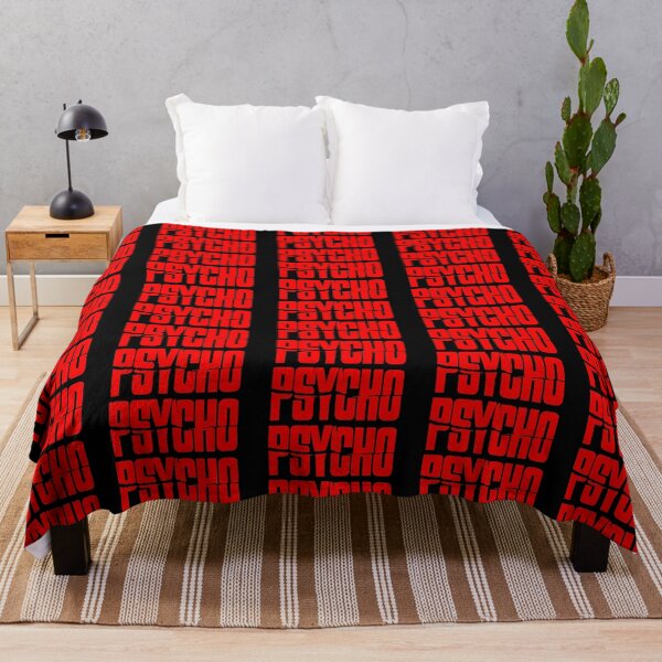 Item preview, PSYCHO IN RED ON BLACK designed and sold by PetsandBeyond.