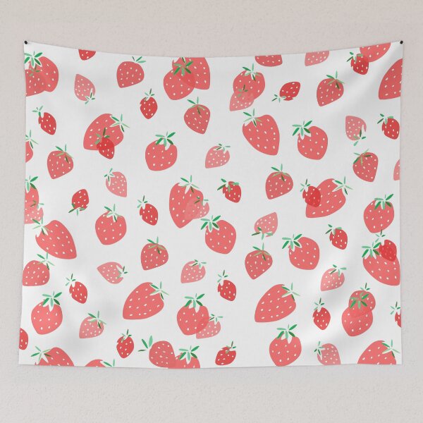 Item preview, strawberries print designed and sold by disconnectd.