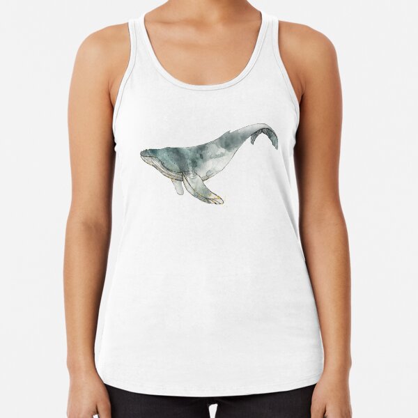 Humpback Whale Racerback Tank Top